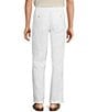 Caribbean Big & Tall Flat Front Fancy Linen Pants, Color:White - Image 2