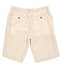 Color:Natural - Image 2 - Big & Tall Flat Front Linen 10#double;/12#double; Inseam Shorts