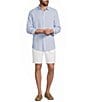 Caribbean Big & Tall 9#double; Inseam Linen Shorts - Image 3