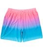 Color:Pink Multi - Image 1 - Big & Tall Ombre 6#double; And 9#double; Inseam Swim Trunks