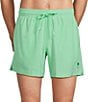 Caribbean Big & Tall Palmsway 6#double; Solid Swim Trunks - Image 1