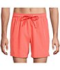 Caribbean Big & Tall Palmsway 6#double; Solid Swim Trunks - Image 1