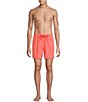 Caribbean Big & Tall Palmsway 6#double; Solid Swim Trunks - Image 3