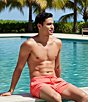 Caribbean Big & Tall Palmsway 6#double; Solid Swim Trunks - Image 5
