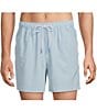 Caribbean Big & Tall Palmsway 8#double; Solid Swim Trunks, Color:Light Blue - Image 1