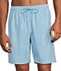 Caribbean Big & Tall Shadow Solis Non-Solid 8#double; Inseam Swim Trunks - Image 1