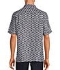 Color:Midnight Blue - Image 2 - Big & Tall Tossed Palms Short Sleeve Woven Shirt