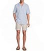 Caribbean Camp Texture Solid Short Sleeve Woven Shirt - Image 3