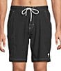 Caribbean Coastal Cargo 8#double; Solid Swim Trunks - Image 1