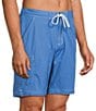Caribbean Coastal Cargo 8#double; Solid Swim Trunks - Image 6