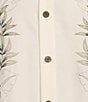 Color:Winter White - Image 4 - Embroidered Pineapple Short Sleeve Woven Shirt