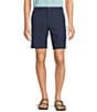 Caribbean Isle Breeze Flat Front Performance Stretch 8#double; Inseam Shorts, Color:Navy - Image 1