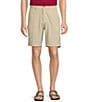 Color:Stone - Image 1 - Isle Breeze Flat Front Performance Stretch 9#double; Inseam Shorts