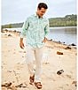 Caribbean Leaf Print Long Sleeve Woven Shirt - Image 6