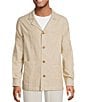 Caribbean Linen Blend Shirt Jacket - Image 5