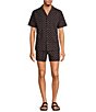 Caribbean Mini Flamingo 5#double; Cabana Swim Trunks, Color:Black Multi - Image 3