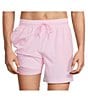 Caribbean Mini Shell Print 6#double; Swim Trunks, Color:Light Pink - Image 2