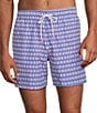 Caribbean Nautilus Shell Mini 6#double; Swim Trunks - Image 1