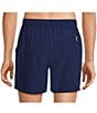 Caribbean Palmsway 6#double; Solid Swim Trunks, Color:Deep Blue - Image 2