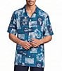 Caribbean Patchwork Short Sleeve Woven Shirt - Image 1