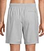 Caribbean Shadow Palm Print 8#double; Inseam Swim Trunks - Image 2
