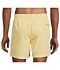 Color:Light Yellow - Image 2 - Solid 6#double; Inseam Swim Trunks