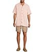Caribbean Solid Jacquard Short Sleeve Woven Shirt - Image 3