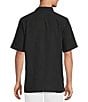 Caribbean Solid Jacquard Short Sleeve Woven Shirt - Image 2
