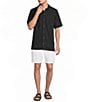 Caribbean Solid Jacquard Short Sleeve Woven Shirt - Image 3