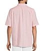 Caribbean Solid Linen Short Sleeve Woven Shirt - Image 2
