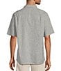 Caribbean Solid Linen Short Sleeve Woven Shirt - Image 2