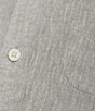 Caribbean Solid Linen Short Sleeve Woven Shirt - Image 4