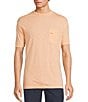 Caribbean Solid Short Sleeve Slub T-Shirt, Color:Peach Fuzz - Image 1