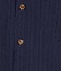 Caribbean Solid Short Sleeve Woven Shirt - Image 5
