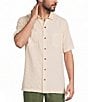 Caribbean Solid Short Sleeve Woven Shirt - Image 1