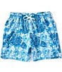 Caribbean Textured Grid 6#double; Swim Trunks - Image 1