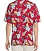 Caribbean Tropical Bird Printed Short Sleeve Woven Shirt - Image 2