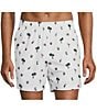 Color:White - Image 1 - Tropical Scatter 6#double; Inseam Swim Trunks