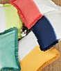 Color:Indigo - Image 2 - Aster Ombre Dip Dye Two-Tone Decorative Throw Pillow
