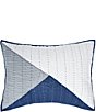 Color:Multi - Image 2 - Asymmetrical Modern Diamond Pattern Colorblock Standard Pillow Sham