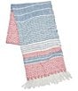 carol & frank Berkley Hand-Woven Diamond Pattern Mixed Media Cotton Throw Blanket - Image 3