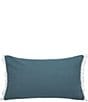 Color:Hibiscus - Image 2 - Berkley Woven Diamond Pattern Mixed Media Cotton Throw Pillow