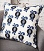 Color:Multi - Image 2 - Georgie Chain-Stitch Apple Pattern Embroidered Decorative Pillow