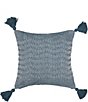 Color:Mallard - Image 1 - Hodges Tassel Woven Cotton Throw Pillow