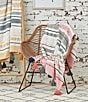 carol & frank Barton Striped Mixed Media Tassel Decorative Throw Blanket - Image 2