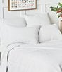 Color:White - Image 2 - Bennett Channel Stitch White Stonewashed Distressed Quilt