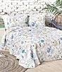 Color:Lagoon - Image 1 - Brie Floral Embroidered Quilt
