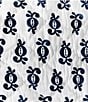 Color:Navy - Image 4 - Cassie Chinoiserie Tulip Floral Cotton Voile Reversible Quilt