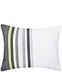 Color:Multi - Image 1 - Jones Yarn-Dyed Striped Standard Pillow Sham