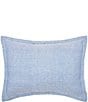 Color:Santorini - Image 1 - Langford Yarn-Dyed Houndstooth Pattern Standard Pillow Sham